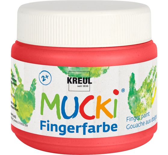 Peinture au doigt MUCKI, set de 6 x 150 ml