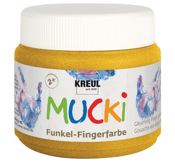 Peinture au doigt étincelante MUCKI, 150 ml