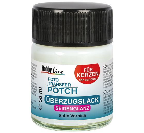 Fototransfer Potch Vernis voor kaarsen zijdeglans, 50 ml