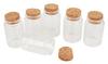 VBS Glass vials with cork, 6 pieces