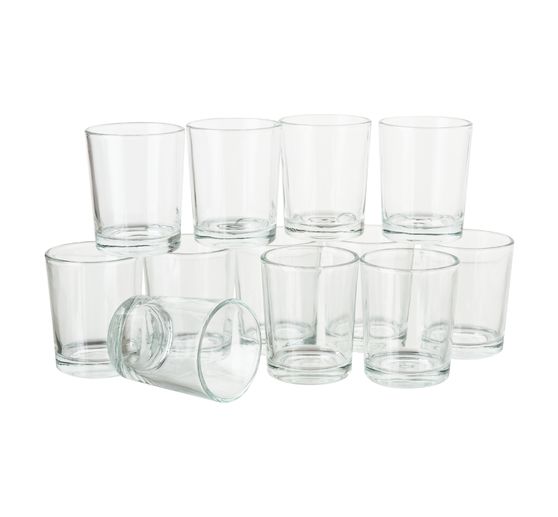 Verres à bougie chauffe-plat VBS « Haut », 12 pc.