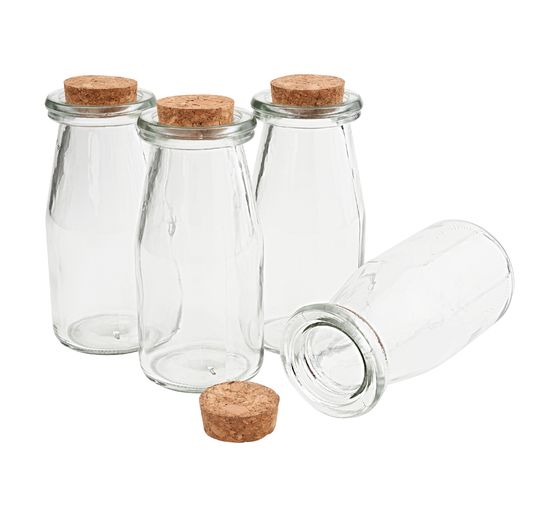 VBS Glazen fles met kurk