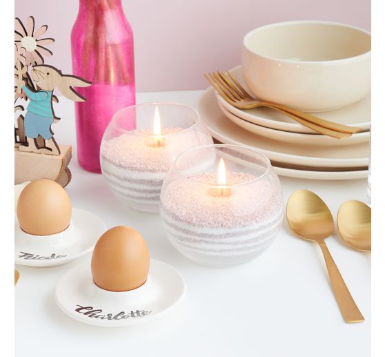 VBS Teelichtglas "Bowl", &Oslash; 10,5 cm, 2 St&uuml;ck