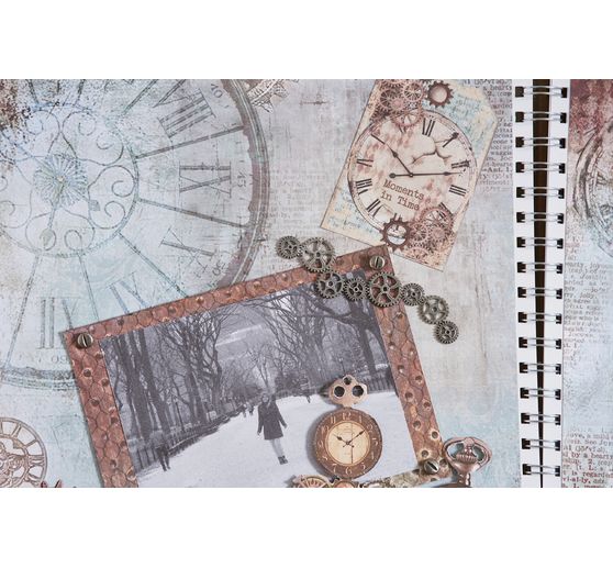 Scrapbook block "Clockwise"