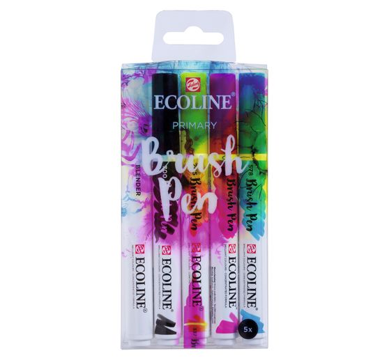 Talens Ecoline Penseelstiftenset "5 kleuren"