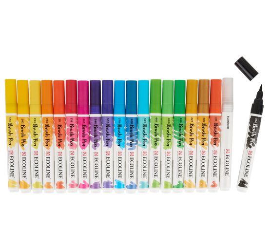 Set de Brush Pen Talens Ecoline, 20 couleurs