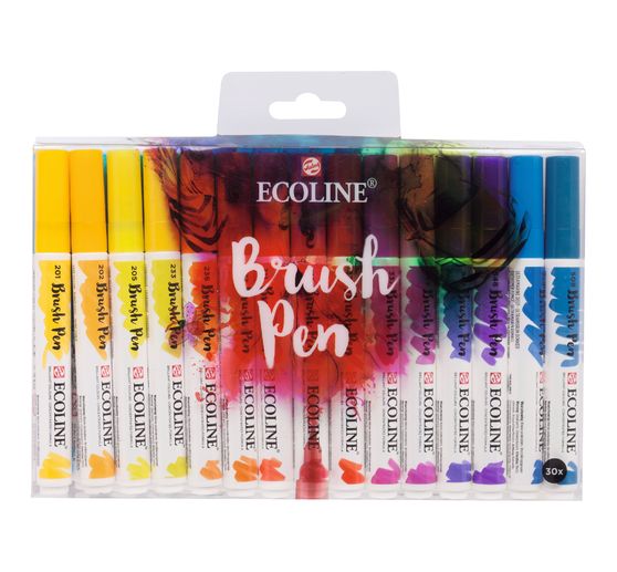 Talens Ecoline Penseelstiftenset "30 kleuren"