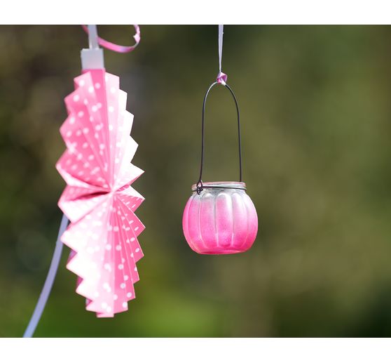 VBS Photophore en verre avec anse
