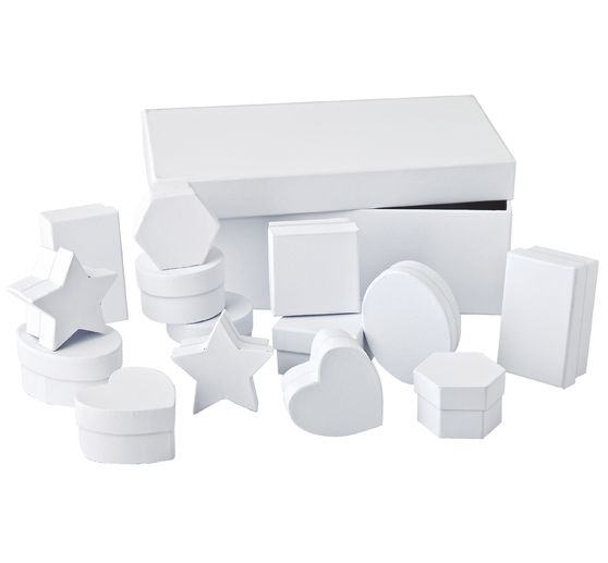 Geschenkschachteln, Weiß, 15er-Set