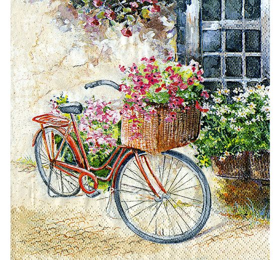 Serviette « Cottage Bike »