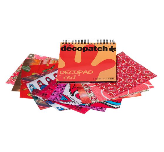 Décopatch Papierblock "Decopad Red"