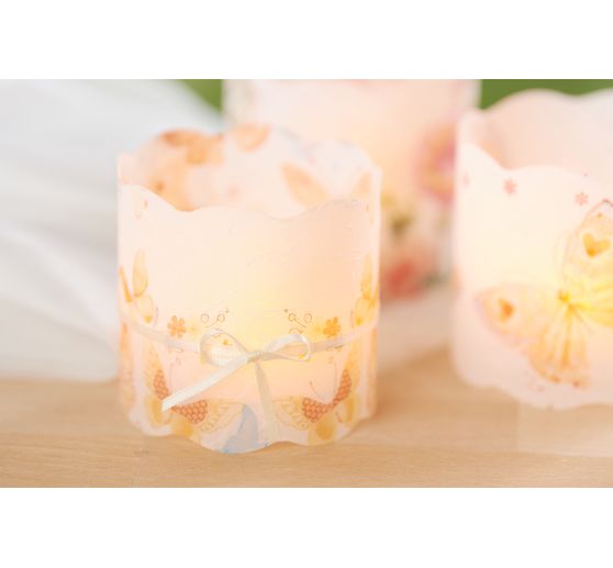 Napkin "Beautiful butterflies", rose