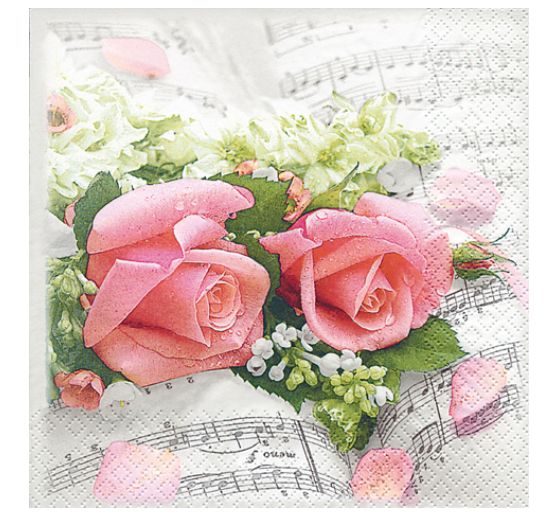 Serviette "Blumen Symphonie"