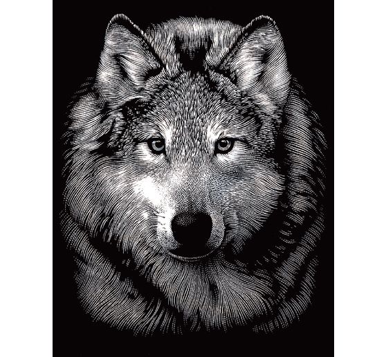 Krasplaat "Wolf"