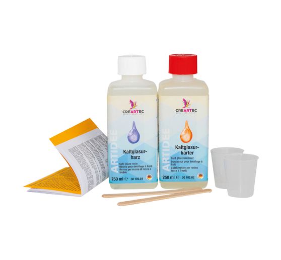 Koud glazuur set, 500 ml