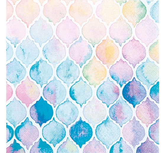 Serviette « Couleurs aquarelle »