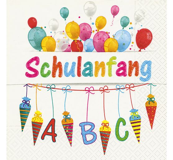 Serviette « Schulanfang »