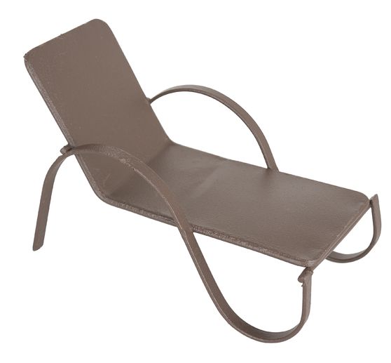 Chaise longue miniature « Lyss », env. L 11 cm