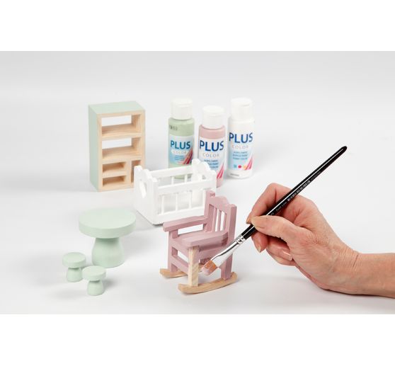 Table et tabourets miniatures
