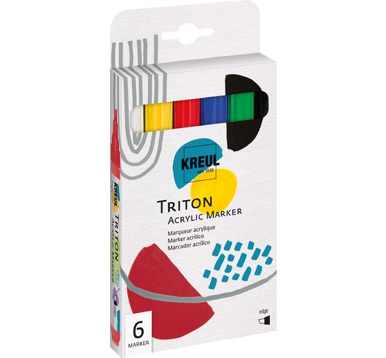 Triton Acrylic Marker « edge » KREUL, set de 6