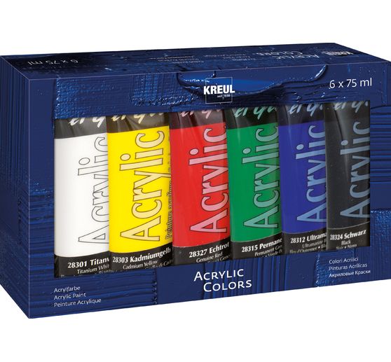 KREUL el Greco Acrylic-Set, 6 x 75 ml Tuben