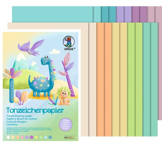 Gekleurd papier-Blok "Pastel"