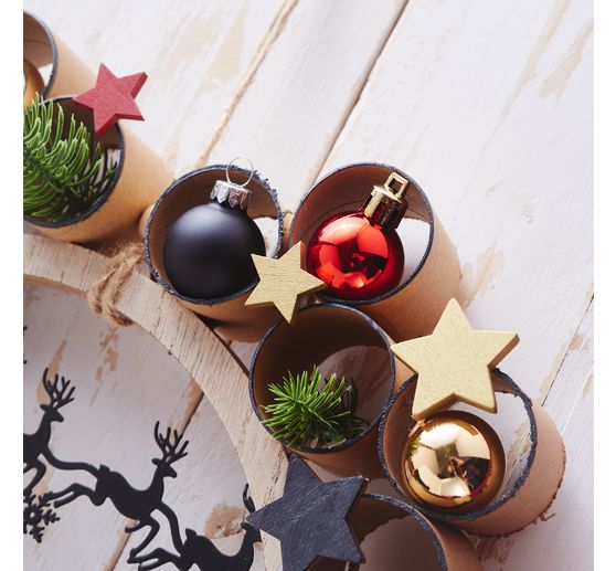 VBS Kerstballen "Mini" van kunststof, &Oslash; 3 cm