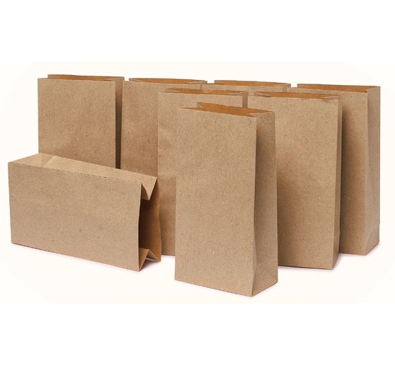 VBS Kraft paper bags, 8 pieces