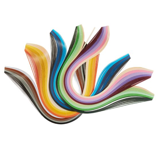 VBS Quilling strips "Colorful", 3 mm, 500 pcs.