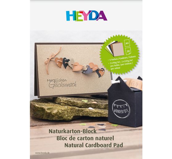 Natuurlijk kartonnen blok