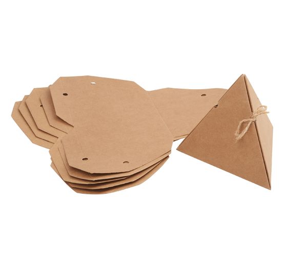 Boîtes-cadeaux en carton kraft VBS « Pyramide »