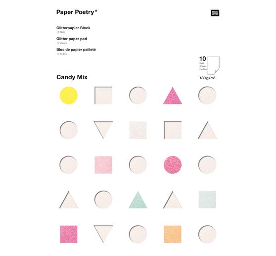 Papier pailleté « Candy Mix »