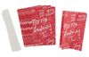 Paper bags star set "Merry Christmas", small, Red