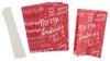 Paper bags star set "Merry Christmas", small, Red