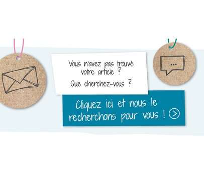 Bannière du service client pour vous contacter s'il n'y a pas de résultats de recherche. Numéro de téléphone du service client : 03 69 61 69 10 (numéro non surtaxé)