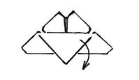 Schmetterling falten Schritt 6