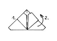 Schmetterling falten Schritt 5