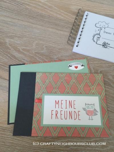 Freundebuch selbst binden und gestalten mit Anleitung und Freebie