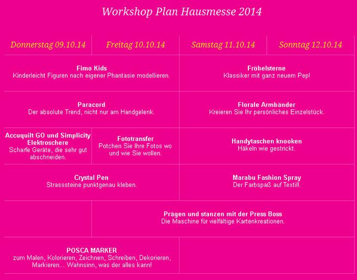 Die Workshops der VBS Hausmesse Herbst 2014